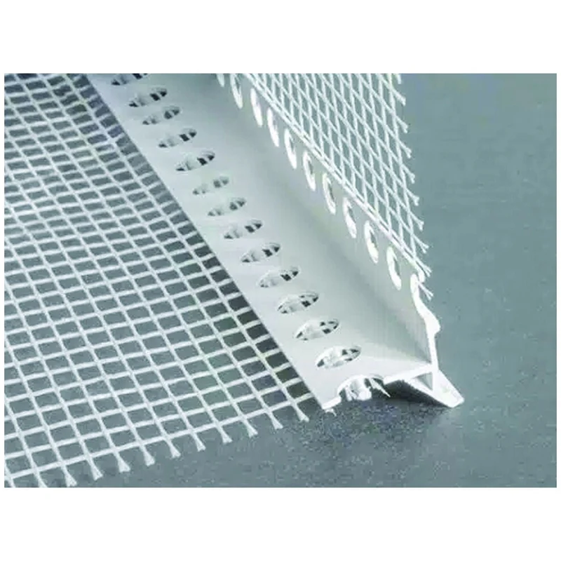 Paraspigolo Intonaco Con Rete E Gocciolatoio - mm.24x24x mt.2,5 - rete maglia cm.10x10 - 25 pz