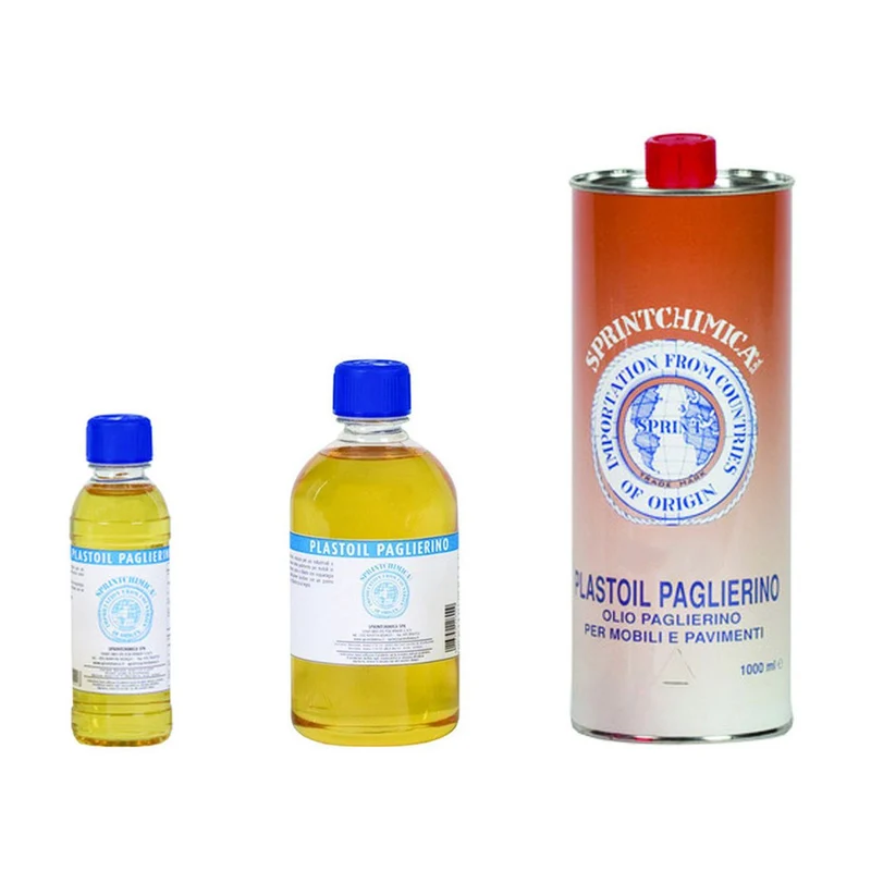 Olio Paglierino Bianco Per Mobili - lt.0,5 colore bianco - in flacone - 12 pz