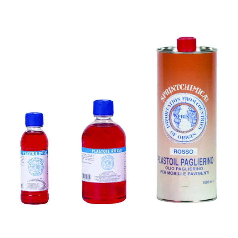 Olio Paglierino Rosso Per Mobili - lt.0,5 colore rosso - in flacone - 12 pz