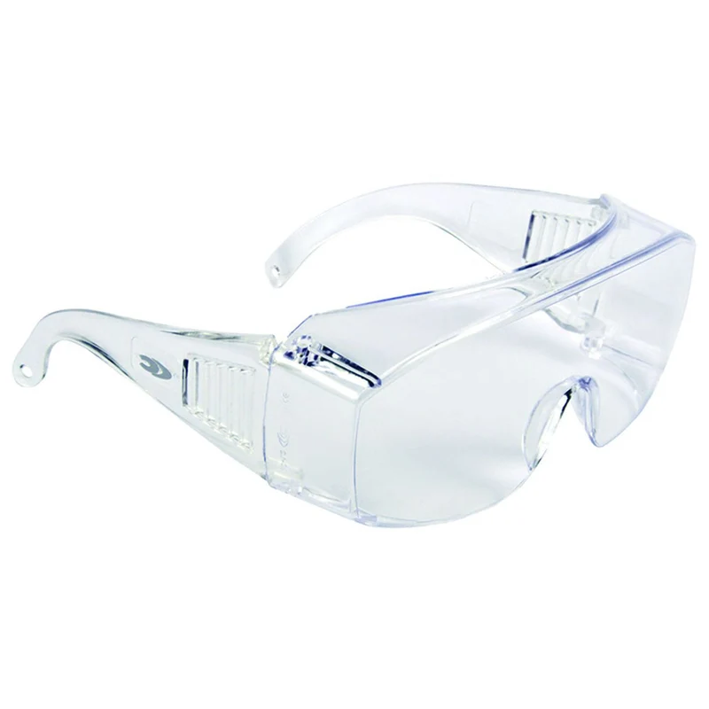 Occhiali overcare in policarbonato incolore - 10 pz