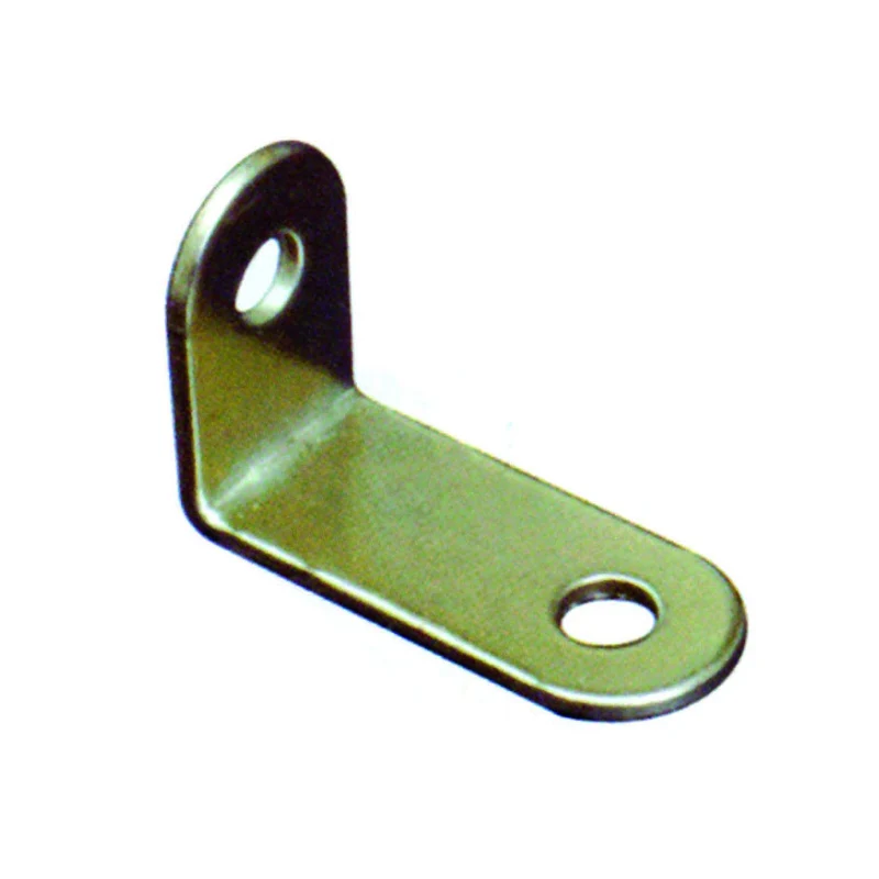 Mensolina Reggipiano Ad Angolo - mm.23,5x34 in acciaio ottonato - 100 pz