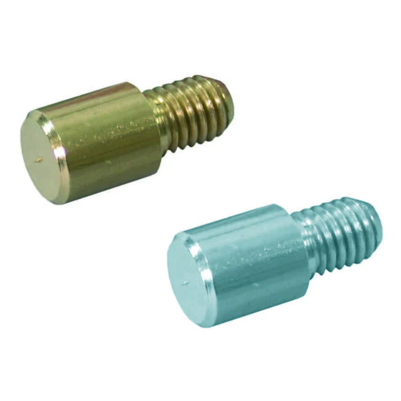 Mensolina Tonda Filettata - ø mm.7 con filetto ø mm.5 MA in ottone lucido - 100 pz