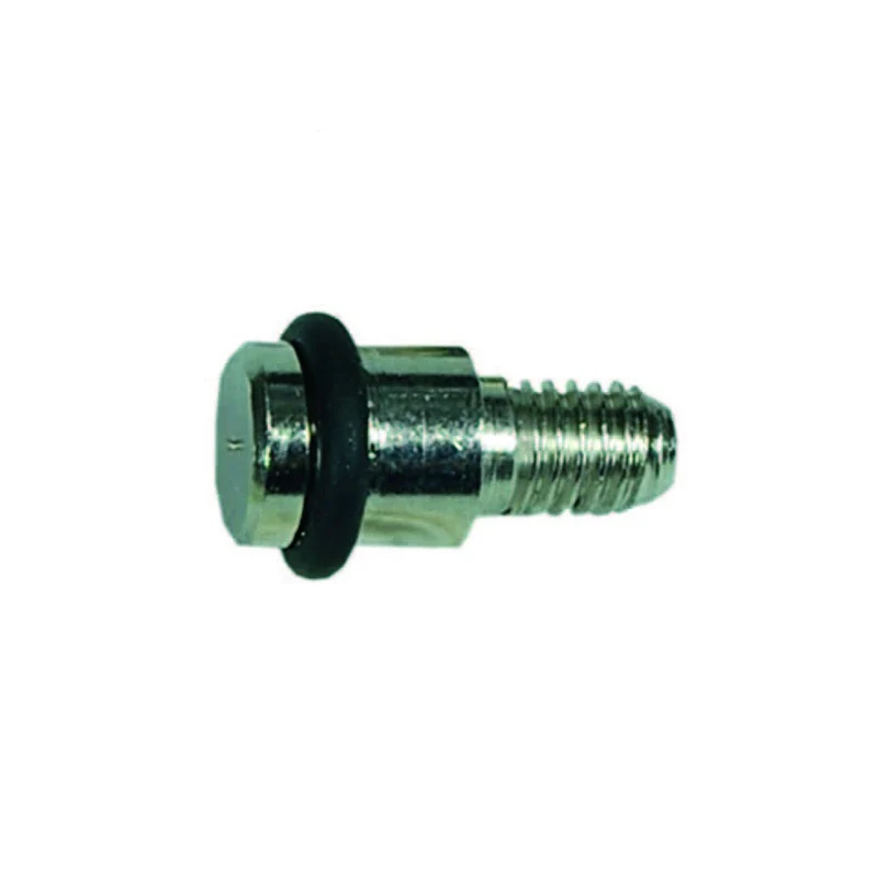 Mensolina Reggipiano Tonda Filettata Con Gommino - ø mm.8 con filetto ø mm.5 MA in ottone nichelato - 100 pz