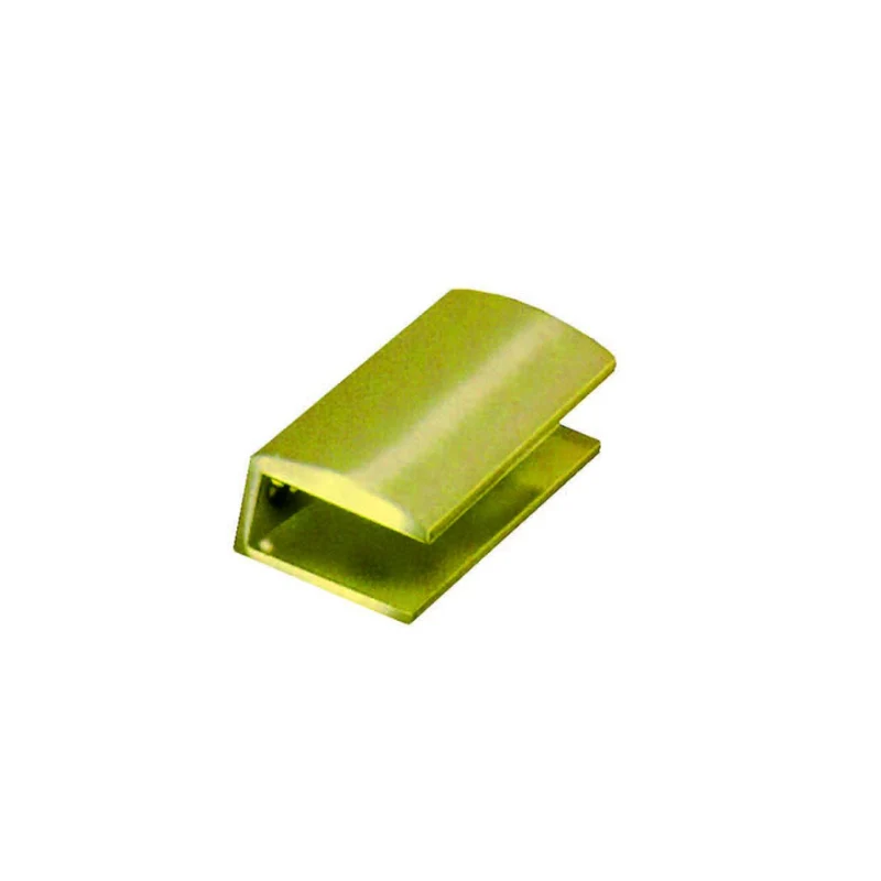 Mensole A Morsetto - mm.50x25 - ottone lucido - 4 pz