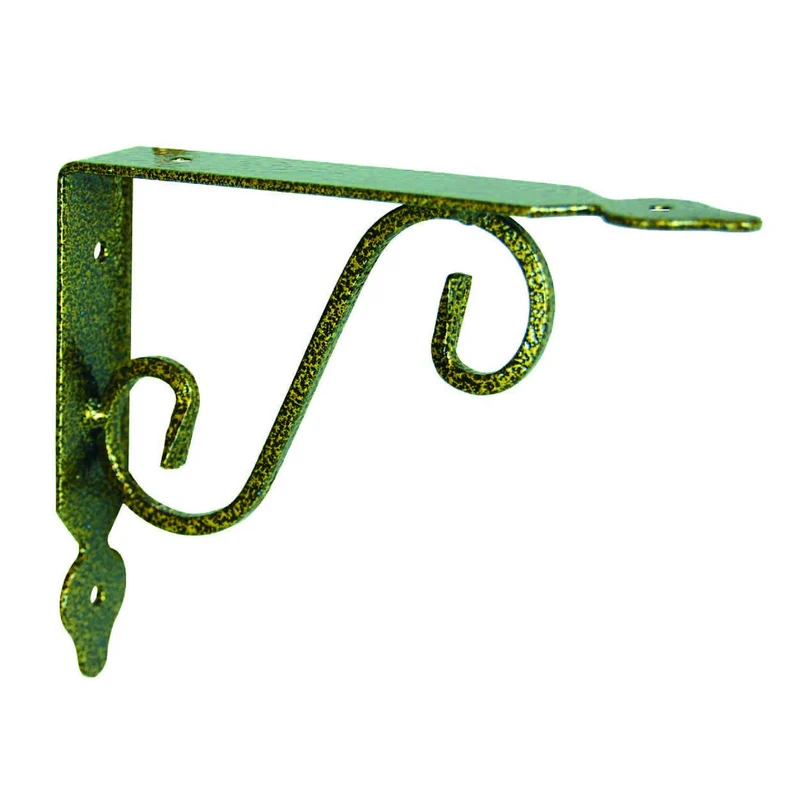 Mensole Ornamentali Brackets Extra Strong Nero/Oro - mm.325x30x265h. (13"x11")
