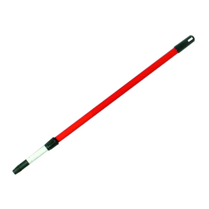 Mco telescopico in metallo plastificato con vite mt.1,50 per scope - da cm.76,5 a mt.1,5 - 6 pz