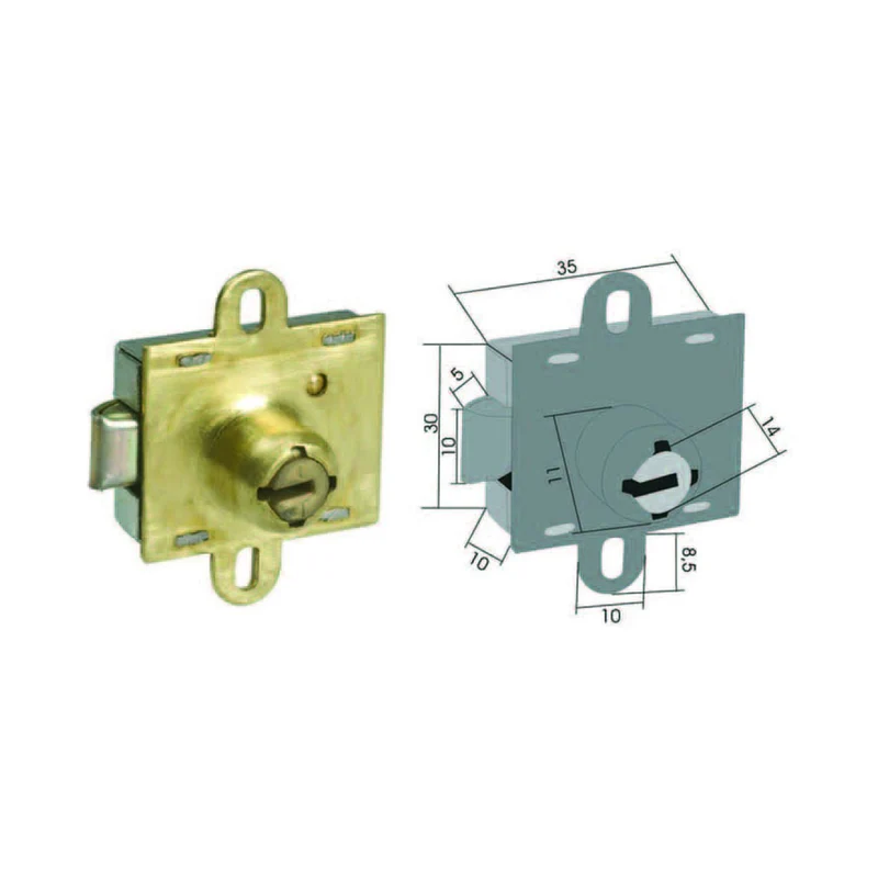 Serratura da incasso per casellario 143 - (143) - 5 pz
