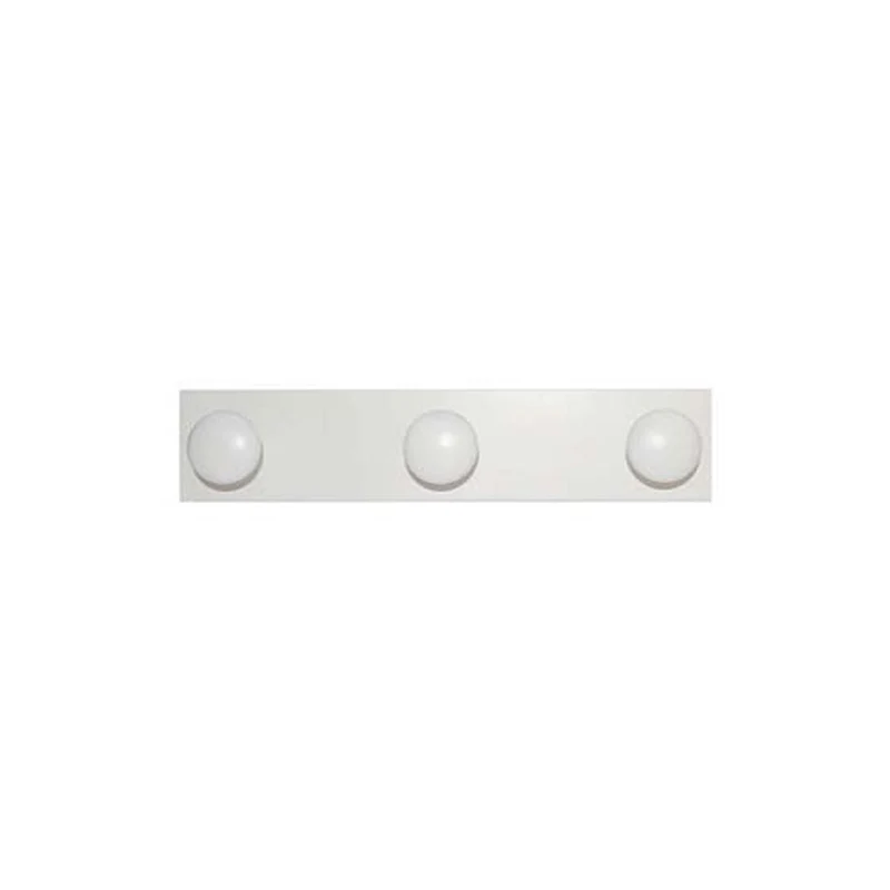 Appendiabiti in legno 3 posti bianco - cm.9x44