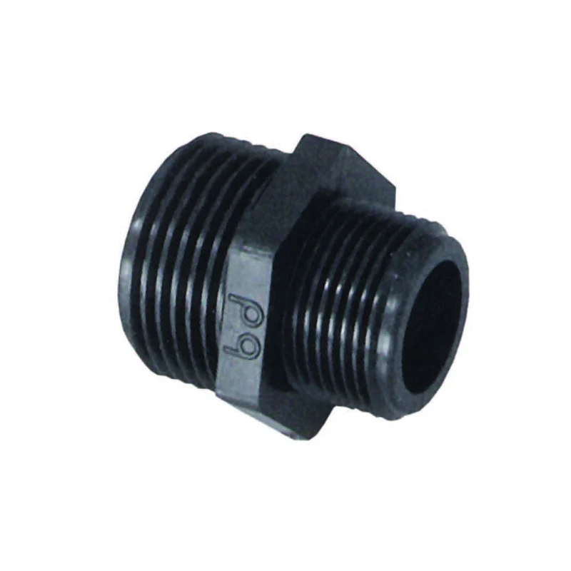 Niples Ridotto Filettato Maschio Maschio In Polipropilene - M 1"1/2 M 1"1/4 - 10 pz