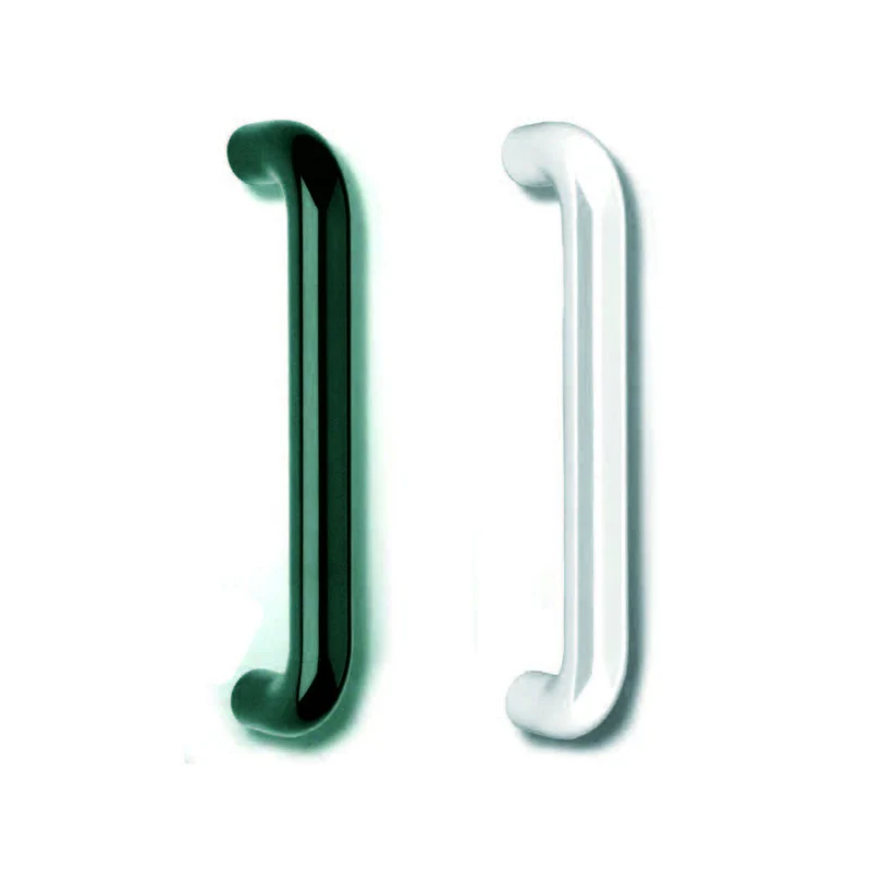 Maniglione diritto in nylon - mm.333x33x86h. - interfori mm.300 colore bianco - 4 pz