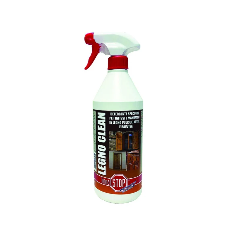 Legno clean detergente specifico per la pulizia di infissi in legno - ml.750 in flacone spray - 12 pz