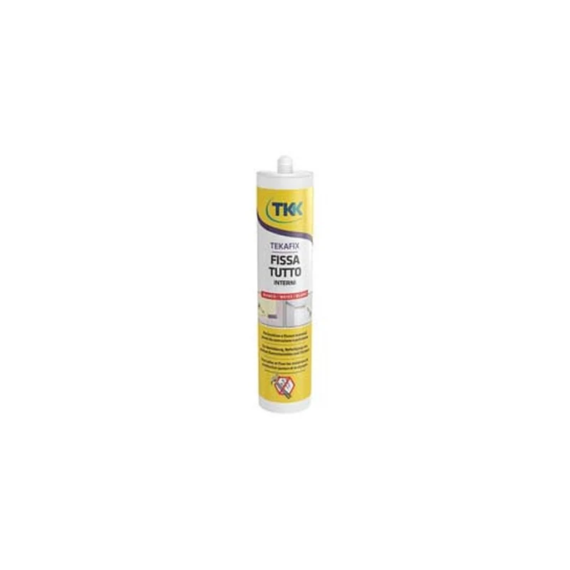 Adesivo di montaggio fissa tutto per interni tekafix bt - ml.300 bianco