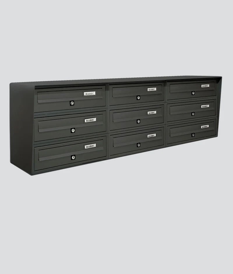 CASELLARIO POSTA SLIM 3X3 GH/GHISA