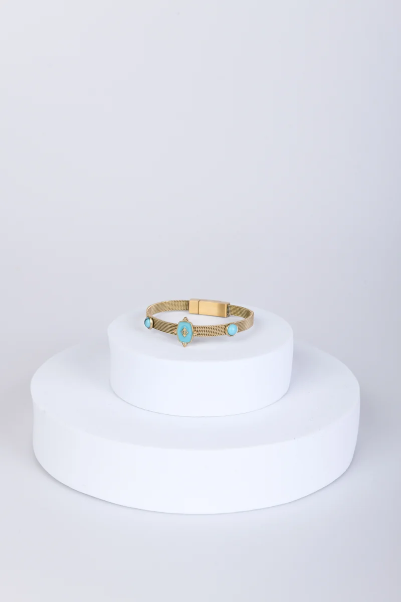 Bracciale rigido con pietre