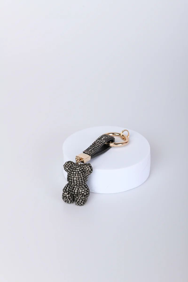 Portachiavi a cuore con orsetto