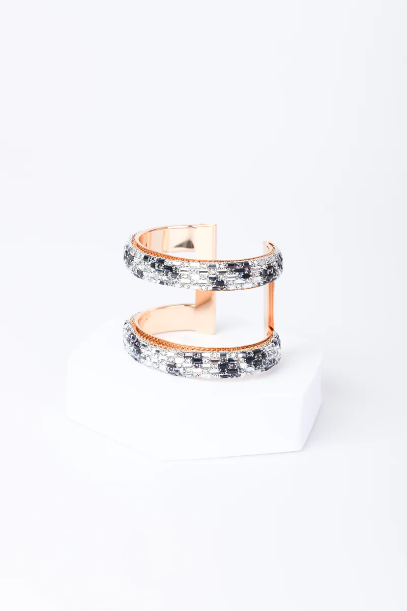 Bracciale rigido con strass