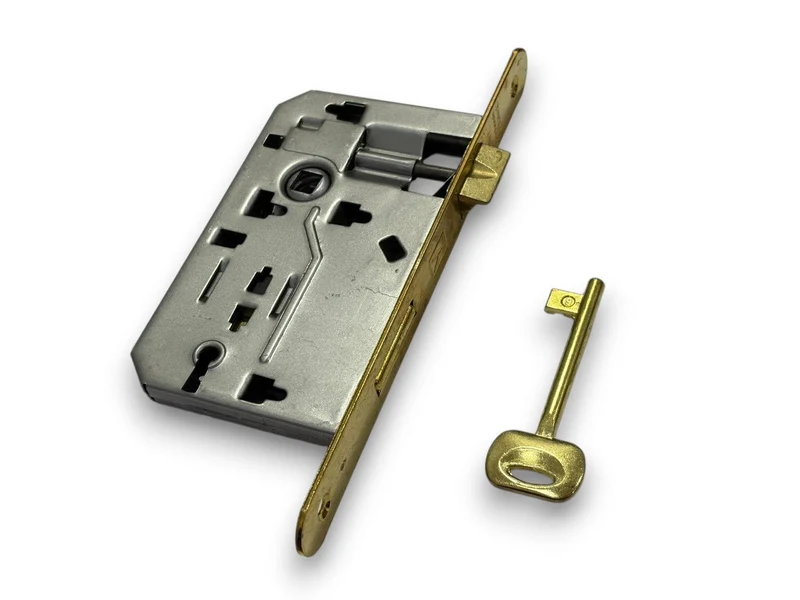 Serratura Bonaiti Per Bussola Porta Interna in Legno da infilare con Chiave 8/70