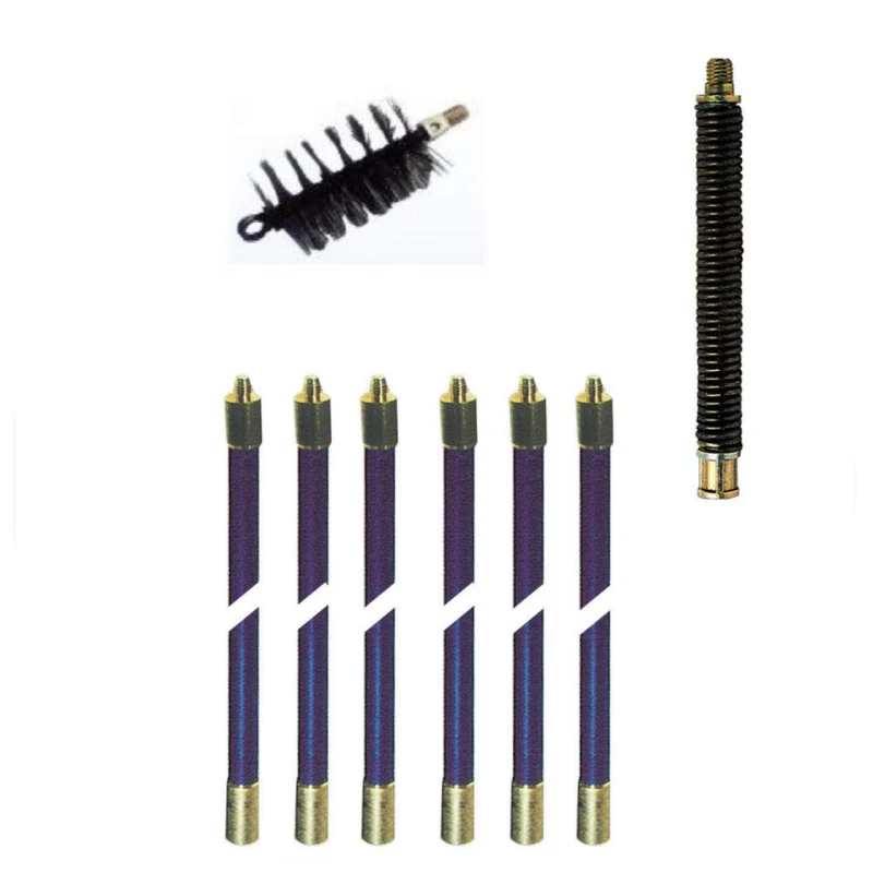 Camino Pulisci Spazzacamino Spazza Pulizia Canna Fumaria Kit Mt 8,60 Scovolo 100