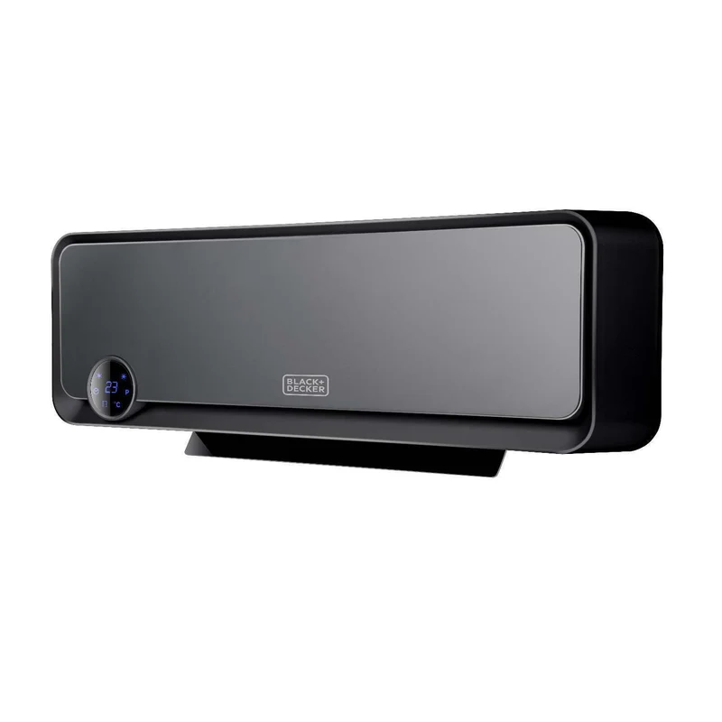 Termoventilatore B&D Ceramico Nero A Parete Timer Termostato Telecomando 2000w