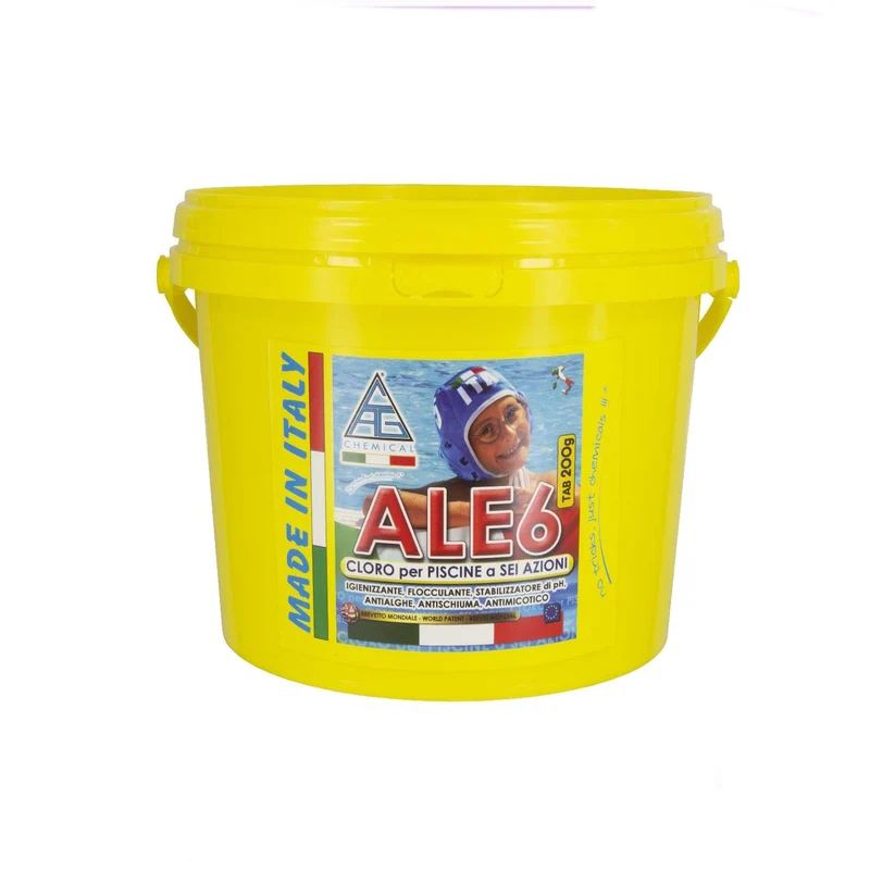 Cloro In Pasticche 5 Kg Ale6 6 Azioni Antialghe Stabilizzante Ph Disinfetta