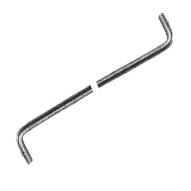 Ferro Cremonese Asta Ferri Maniglia Balcone Con Doppia Piega H 120 Cm