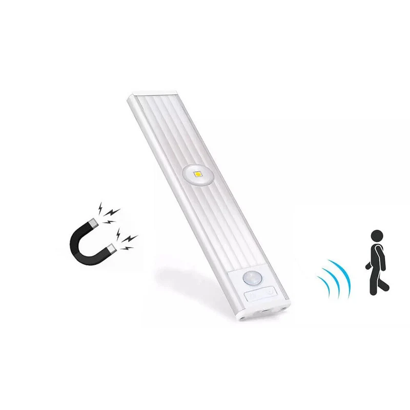 Sottopensile LED COB slim 20 a 60 cm USB sensore movimento calamitato