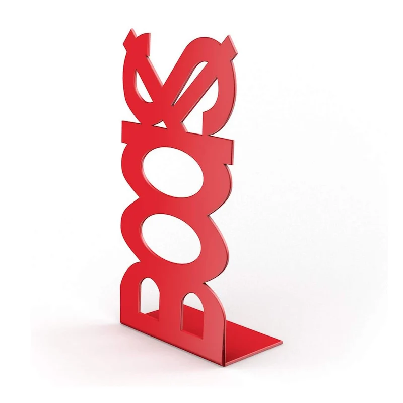 Fermalibri In Acciaio Books Rosso Book Ferma Libro Libri Made In Italy@@Codice