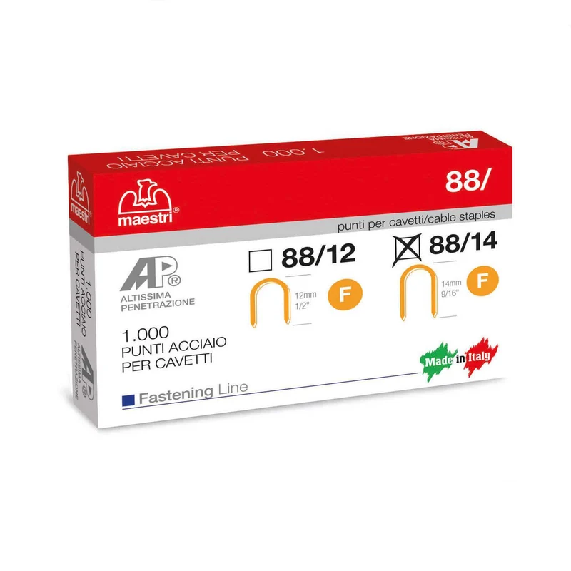 Maestri Punti Spille Chiodi Ad U 88 14 88/14 Rocama Roma1000 Spille Forest Spillatrice Per Cavi