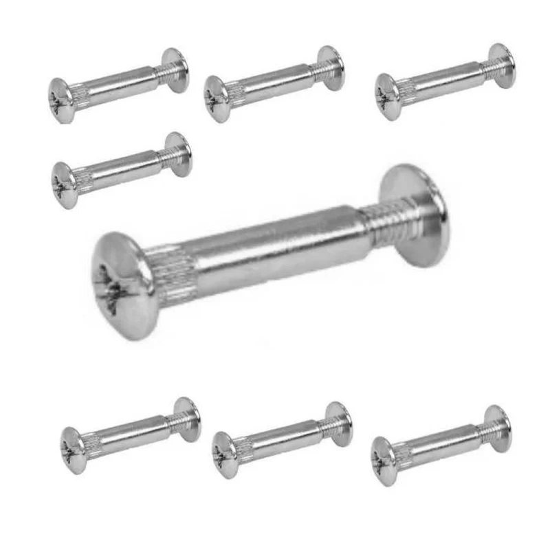 8 Pz Giunzione Per Mobili Mm. 8x30/40 Mm Accoppiamento Unione Mobili Amardi