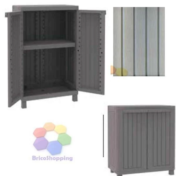 Armadio Terry Cwood 68x39x91h Tuttopiani 680 Resina Effetto Legno