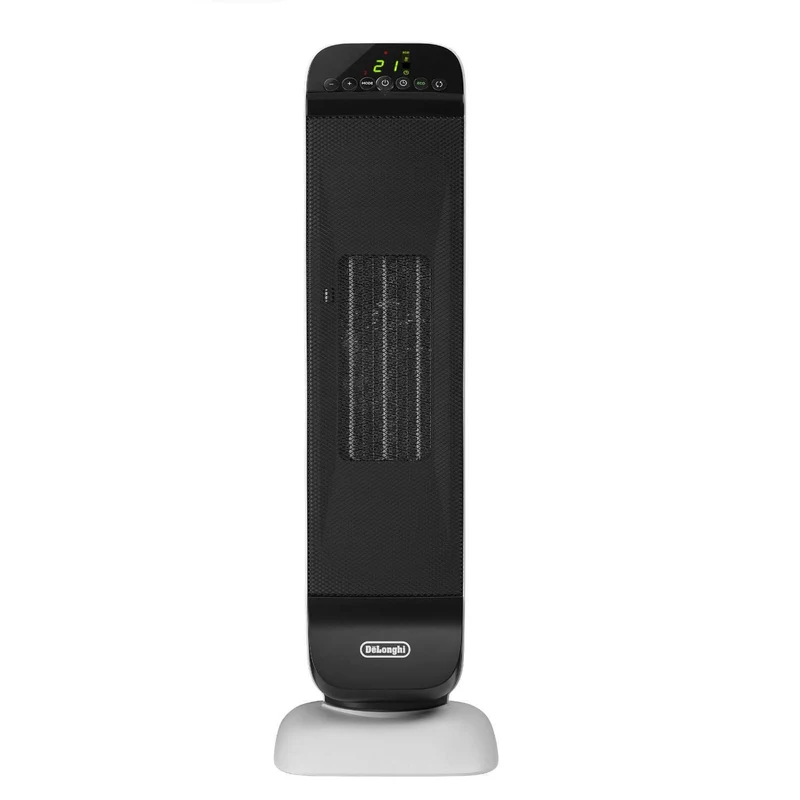 Termoventilatore A Torre Ceramica Silenzioso, 2 Livelli Di Potenza Timer Delonghi