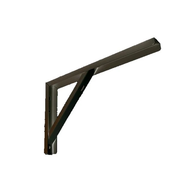 Reggimensola Per Mensole Legno Ripostiglio Garage Ufficio Cm 40 Nera
