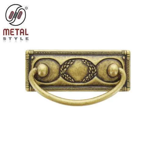 Maniglia Anticata Florence Metal Style Maniglietta Arte Povera 97x45