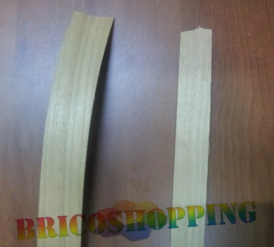 BORDINO LAMINATO BORDO LEGNO PREINCOLLATO 22 30 mm NOCE TANGANICA TANGANIKA 1 MT