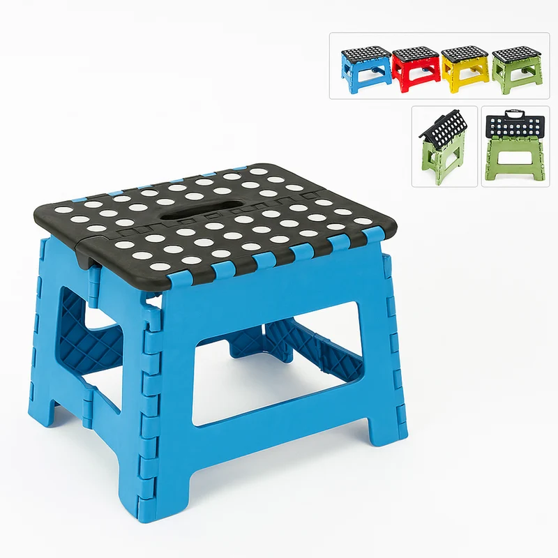 Sgabello in plastica pieghevole per bambini con manico max 20 kg
