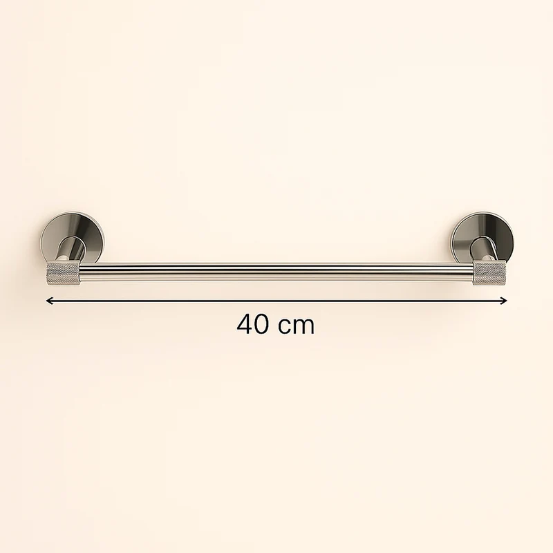 Porta asciugamani lungo da 40 e 60 cm in acciaio modello Stella