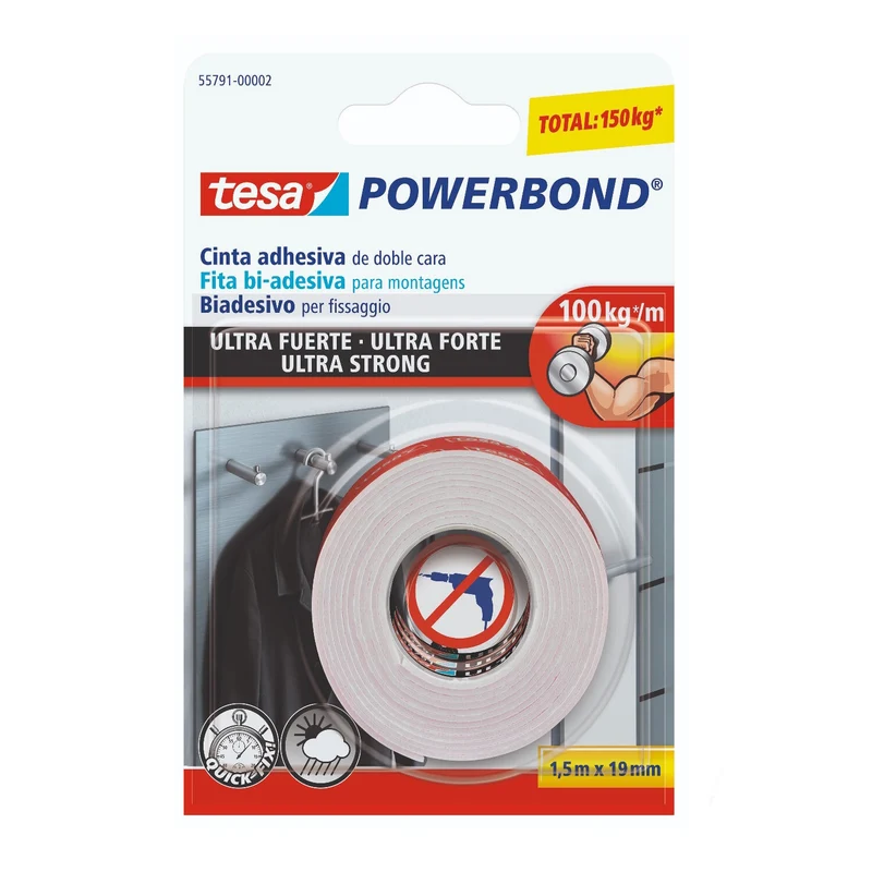 Nastro Biadesivo Tesa Powerbond Ml.1,5x19mm.