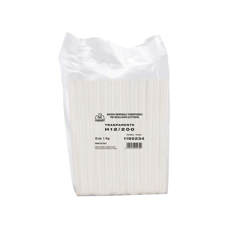 Colla a Caldo Adesivo Termoindurente Traspararente Kg 1 Maestri Pezzi 50 Italy