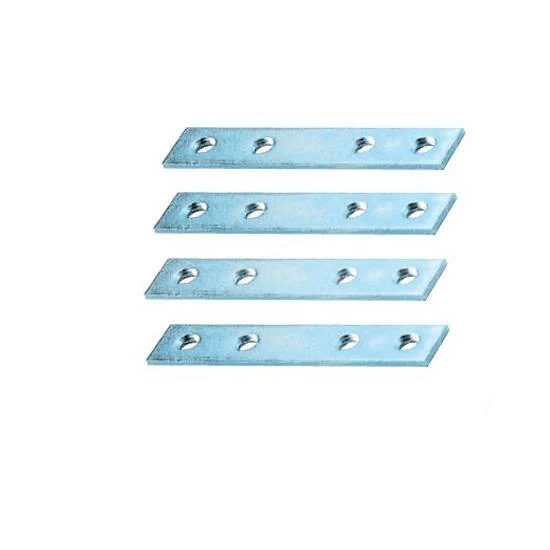 10 PZ LASTRINA STAFFE DIRITTA LINEARE ZINCATE 4 6 8 10 12 14 16 18 20 CM STAFFA