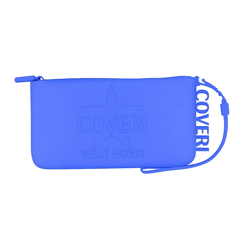 Borsello in silicone unisex Coveri pochette con cerniera e manico