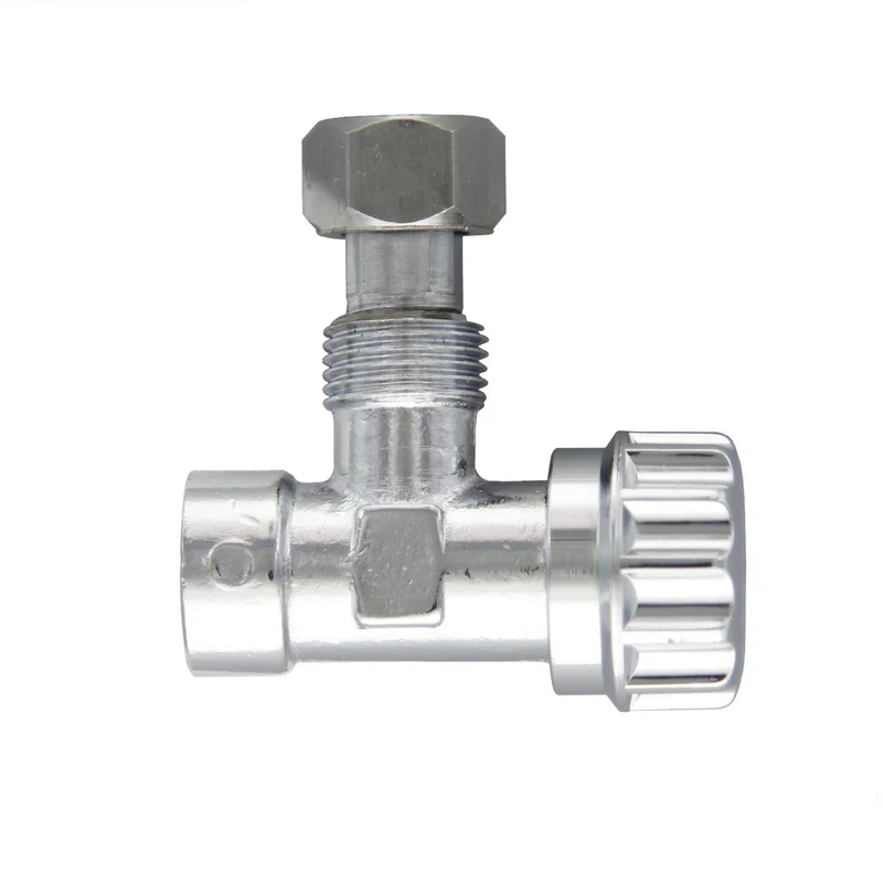 Rubinetto Cromato Pincus Mini Rubinetto Per Catis Cassetta Scarico Wc Gr. 3/8