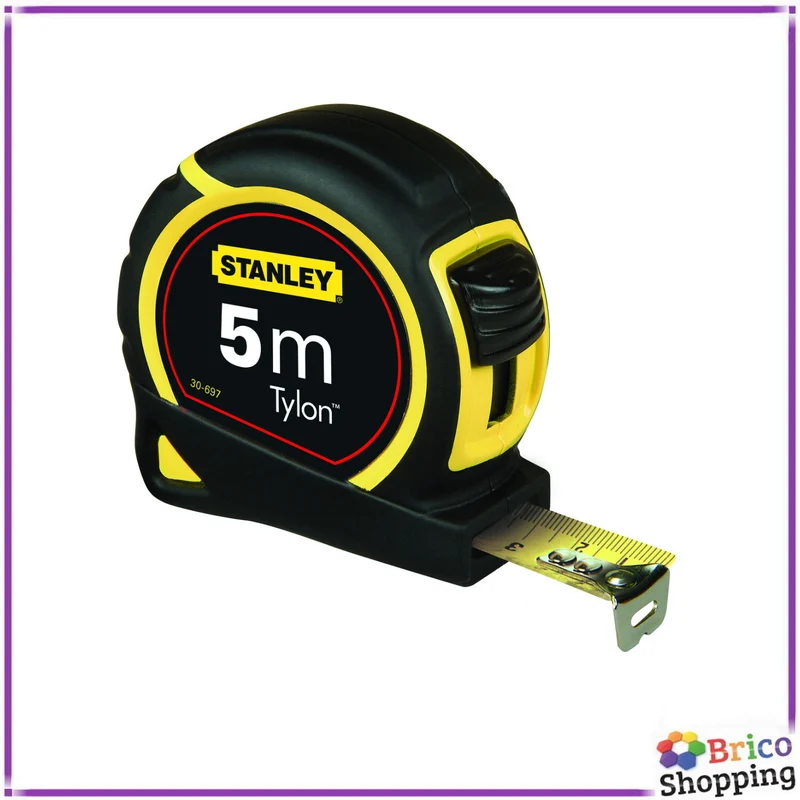 Flessometro Tylon Mt 5 19mm 1.30.697 Stanley Inserti In Gomma Professionale