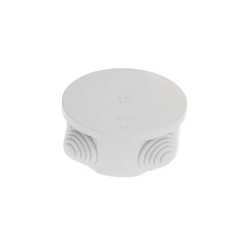 Scatola Cassetta Di Derivazione Tenuta Stagna Ip44 D.65 X 35 Per Esterno Tonda