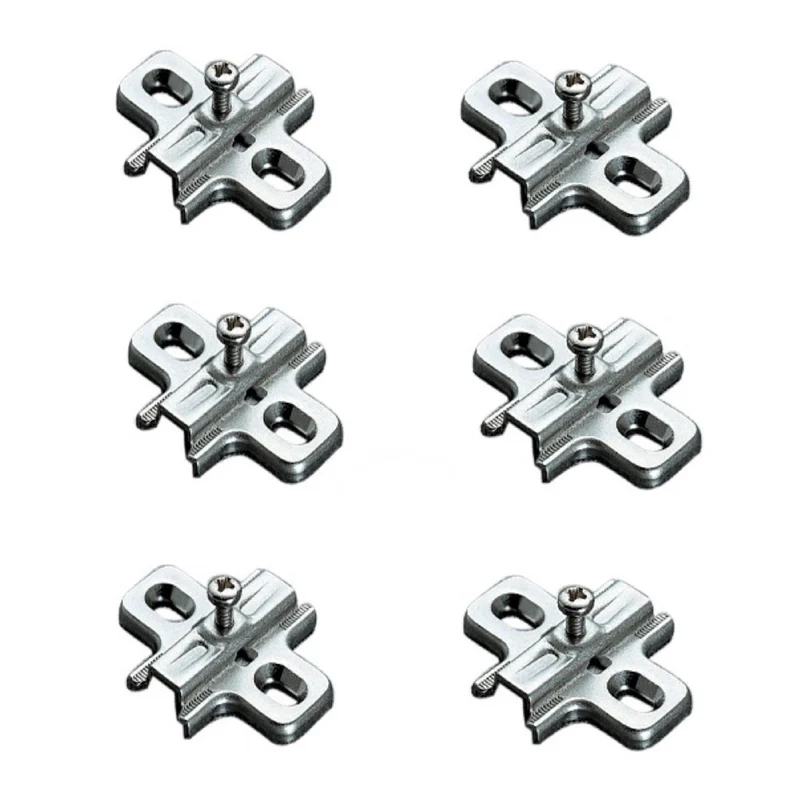 6 Pz Salice Basetta Base Fissa Art.B2v3h09 Per Cerniere Mobili Cucina Armadio H0