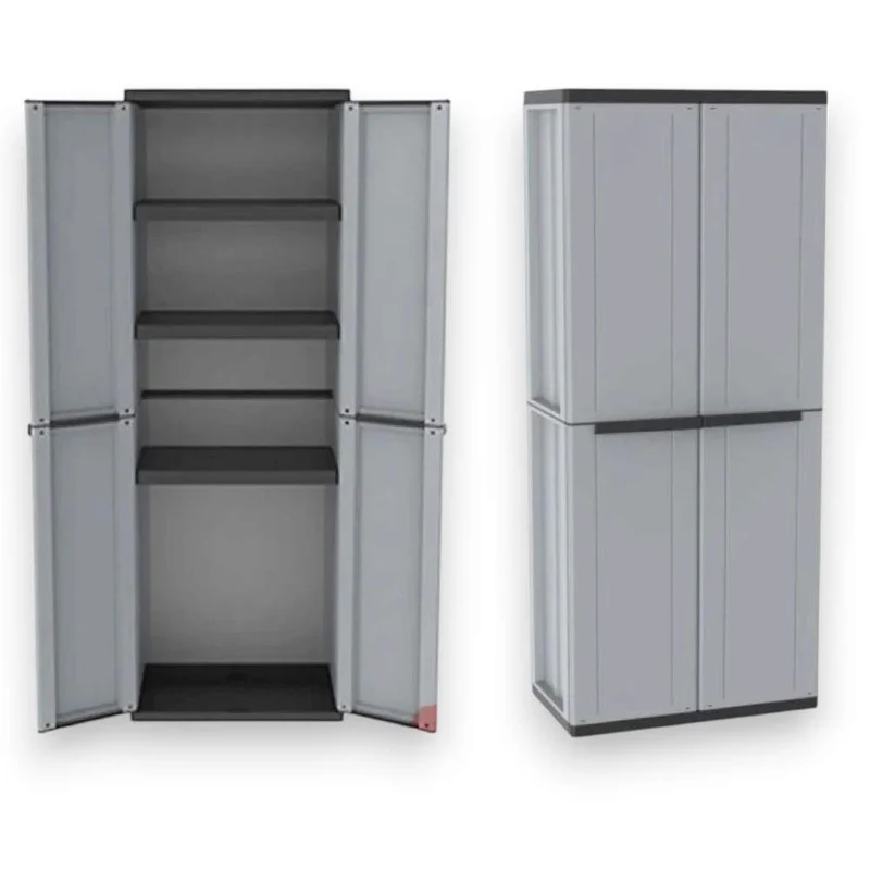 Armadio Terry Jline J-Line 268 2 Ante 68x37x164 Tutto Piani Resina 3 Piani