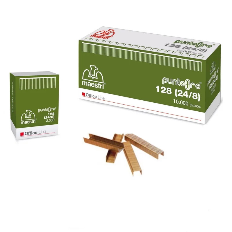 Maestri Punti Metallici Spille 128 24/8 Rocama 2000 Forest Per Spillatrice