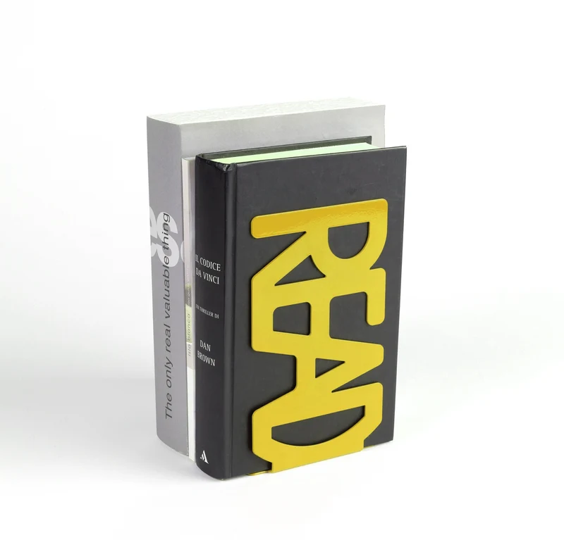 Fermalibri In Acciaio Reading Nero Ferma Reggi Libro Libri Made In Italy Desing