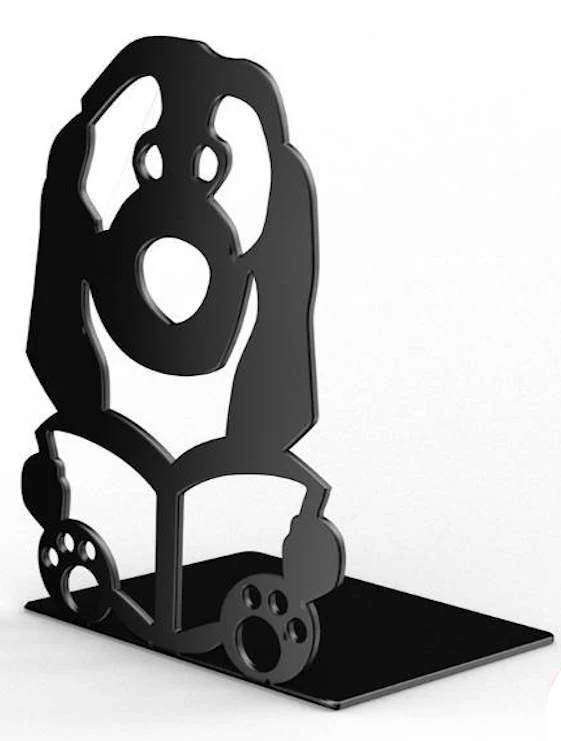 Fermalibri In Acciaio Baubau Nero Ferma Reggi Libro Libri Made In Italy Desing