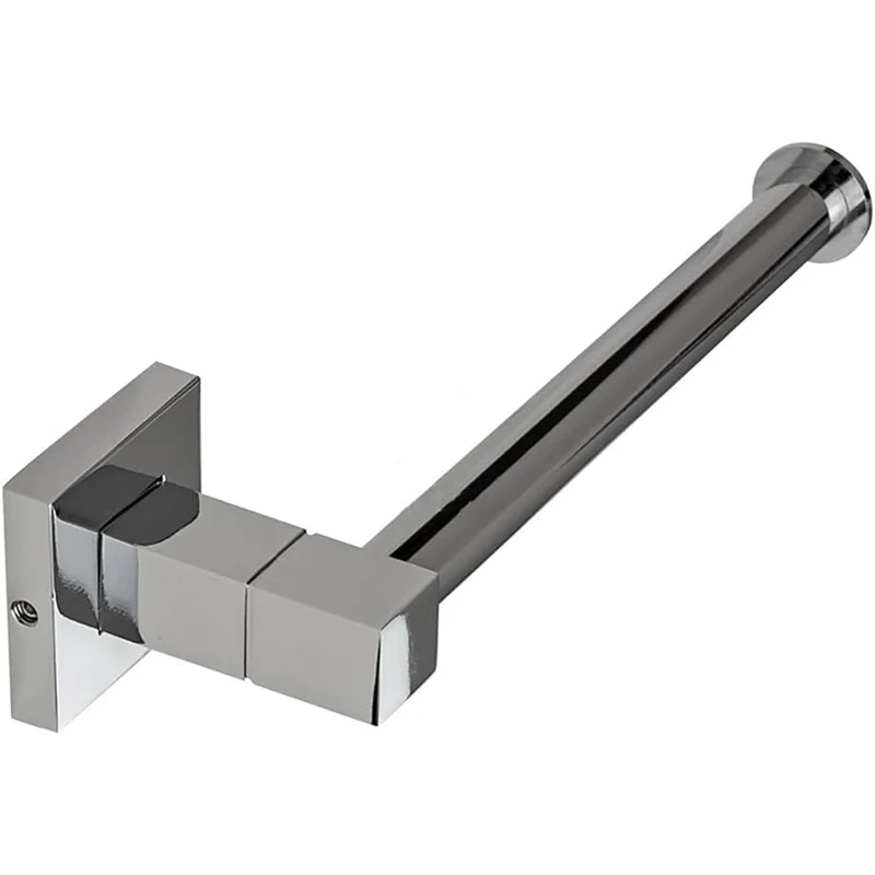Porta rotolo per carta igienica in acciaio fissaggio versatile