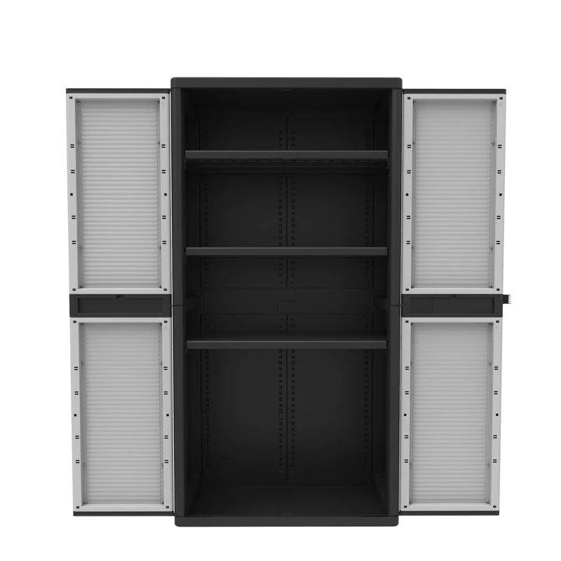 Armadio Resina Tuttopiani Terry Jumbo Pvc Esterno 90x54x180 4 Piani
